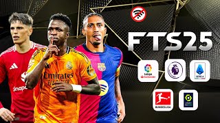 FTS 25 MOBILE™ ANDROID OFFLINE 300 MB NEW KITS 202425 REAL FACES AND LATEST TRANSFERS BEST GRAPHICS [upl. by Eeliak]