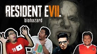 GAME INI TIDAK MENDIDIK  Ayo Main Resident Evil 7 Jurus Teriakan 4 Pria [upl. by Yelyah]