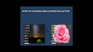 How to change wallpaper in laptopshorts Computerpractical200 [upl. by Zenger]