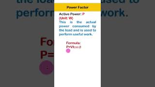 What is Power Factor  Active Power  Reactive Power  Apparent Power [upl. by Meesaw]