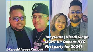 TONYCUTTZ  VICADI SINGH  LIGHT OUT PARTY IN QUEENS NEW YORK CITY [upl. by Nilra]