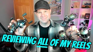 Reviewing ALL of my HIGH END fishing REELS Daiwa and Shimano [upl. by Strickland]