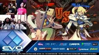 EVO 2015 GGXRD  Nage FA vs Rion KY [upl. by Alywt]