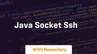 java socket ssh [upl. by Lebaron]