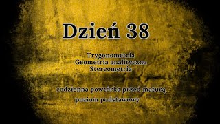 38 dzień  Codzienna powtórka przed maturą  podstawa [upl. by Evreh]