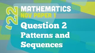 Past Papers 2022 Maths Paper 1 Question 2 [upl. by Aerdnad]