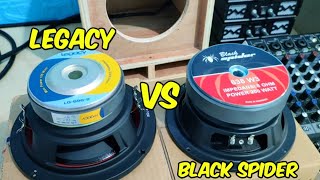 cek sound miniatur speaker legacy 6 inch vs speaker black spider box miniscoop 6 inch sound miniatur [upl. by Oesile341]