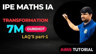 transformation laqs  mathematics 1A  Telangana and AP  aimstutorial gunshot questions [upl. by Akihc193]