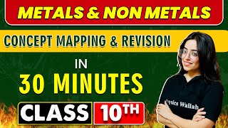 METALS amp NON METALS in 30 Minutes  Mind Map Series for Class 10th [upl. by Cinelli]