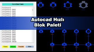 Autocad Hızlı Blok Paleti [upl. by Chipman]