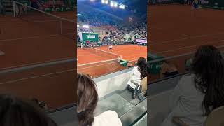 Mansour Bahrami Funniest Trick at Roland Garros [upl. by Jeramie732]