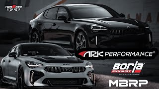 Kia Stinger GT2  GT Exhaust comparisons [upl. by Alrahs]