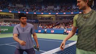 Alexander Zverev vs Carlos Alcaraz very hard Match at the Shanghai Masters 2024 [upl. by Kleon268]