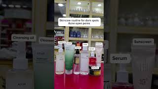 Skincare routine for dark spots  acne and open pores acneproneskincareroutine openporestreatment [upl. by Agler]