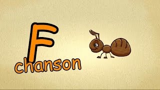 prononciation de lettres en français  lettre quotFchansonquot  Apprendre lalphabet en français [upl. by Yemar942]