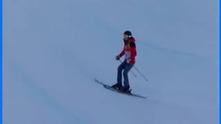 OLYMPICS 2018 Hungary Skier Goes Down Halfpipe with NO Tricks [upl. by Egan]