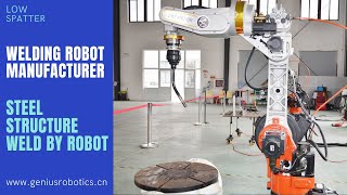 6 axis arc mig welding robot for steel structrue [upl. by Hsiwhem]