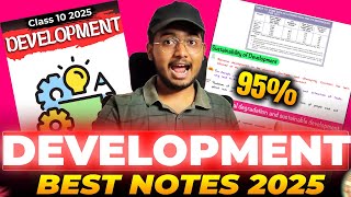 Development Class 10 Economics Chapter 1 Notes  Class 10 economics notes Shobhit nirwan Notes 2025 [upl. by Tarkany]