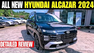 All New Hyundai Alcazar 2024 Details Review Interior Features amp Price  Alcazar New Model 2024 [upl. by Ardiekal]