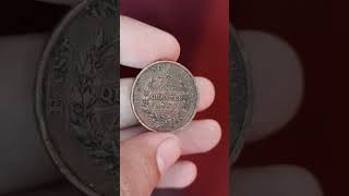 One Quarter Anna British East India Company 1835 Rare Copper Coin shortsfeed shorts numismatics [upl. by Orin385]