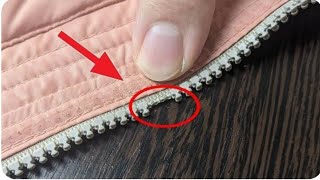 💥👍Tailor shares secret How to fix a broken zipper [upl. by Ierna6]