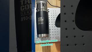 Laser Engraving Tumblers With Cloudray MP60 Laser Machine [upl. by Ynetruoc]