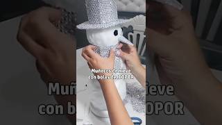 2 HERMOSOS MUÑECOS DE NIEVE CON BOLAS DE ICOPOR🎄 trending [upl. by Halivah]