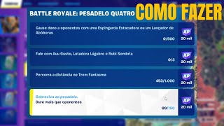 Como Completar TODAS as tarefas Fortnite Battle Royale Pesadelo Quatro [upl. by Yurt]