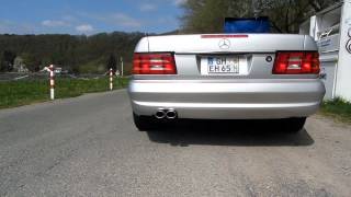 Mercedes Benz SL 500 Sound Exhaust [upl. by Keslie]