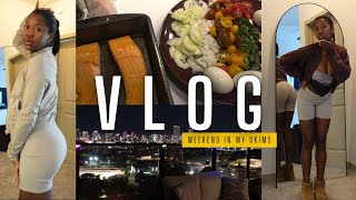 Weekend Vlog  Smoked Salmon Salad In My Skims Critiquing  Accountablity Rant Edit Jail  MORE [upl. by Calandra]