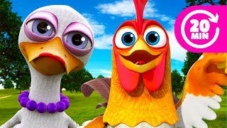 ¡El Gallo y la Pata y Más Canciones Divertidas de La Granja de Zenón  El Reino Infantil [upl. by Annahaj885]