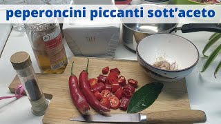 peperoncini piccanti sottacetoun brivido di gusto [upl. by Aisatan577]