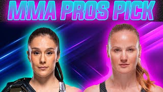 MMA Pros Pick ✅Alexa Grasso vs Valentina Shevchenko 👊UFC Noche [upl. by Aenet]