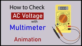 how to measure AC voltage with multimeter  how to check AC voltage with multimeter [upl. by Emlyn576]