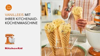 So bereiten Sie Vanilleeis mit Ihrer KitchenAidKüchenmaschine zu  Rezepte  KitchenAid [upl. by Llamaj120]