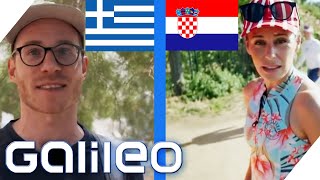 Kroatien vs Griechenland Wo kann man besser Urlaub machen  Galileo  ProSieben [upl. by Yxel745]