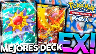 LOS MEJORES DECK EX DE POKEMON TCG POCKET LOS 4 GRANDES  POKEMON TCG POCKET [upl. by Ellicec916]