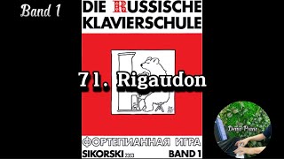 71 Rigaudon  Die Russische Klavierschule Band 1 [upl. by Susi30]