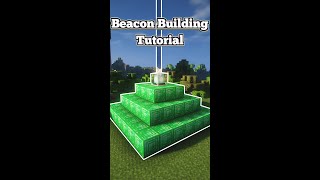 How to build a full size beacon in Minecraft [upl. by Nnylsia]