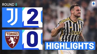 JuventusTorino 20  Gatti helps Juve claim the Turin derby Goals and Highlights  Serie A 202223 [upl. by Peirce752]