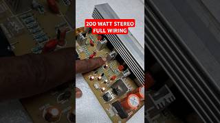 200 Watt Stereo Amplifer Wiring dekhiye repair amplifier 2sc5200 [upl. by Nagap]