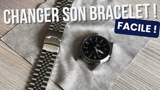 TUTO  Changer un Bracelet de Montre en 5min  Bracelet Jubilee [upl. by Enaols]