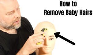 How to Remove Baby Hairs from a Hairline  TheSalonGuy [upl. by Mansoor]