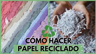 Cómo hacer papel reciclado [upl. by Min]