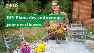 DIY Plant dry and arrange your own flowers  Royal Horticultural Society [upl. by Ehcrop]