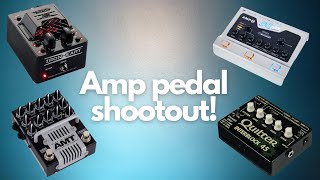 Electric guitar amp pedal shootout Quilter BluGuitar Laney and AMT [upl. by Assennev]