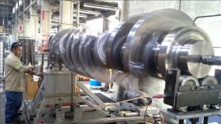 You will be SHOCKED when see Complete Crankshaft Machining process Incredible production process [upl. by Ahsinac]