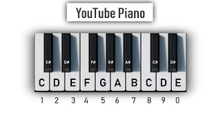 YouTube Piano  Play It With Your Computer Keyboard [upl. by Zabrine]