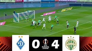 Dinamo Kijev – Ferencvárosi TC 04  UEFA Európa Liga 202425  Kiemelések [upl. by Peugia]