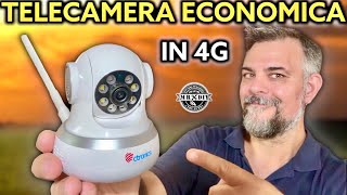 Telecamera di videosorveglianza con scheda 4G indipendente dal WIFI Antifurto Ctronics 750C [upl. by Brand54]